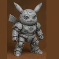 Mô hình Mecha Pikachu - Chiến binh Robot Pokemon 3D cực ngầu - Thumbnail 4