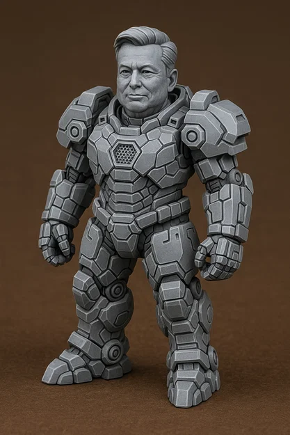 Mô hình Mecha Elon Musk 9cm - Đồ trang trí in 3D độc đáo - Image 1