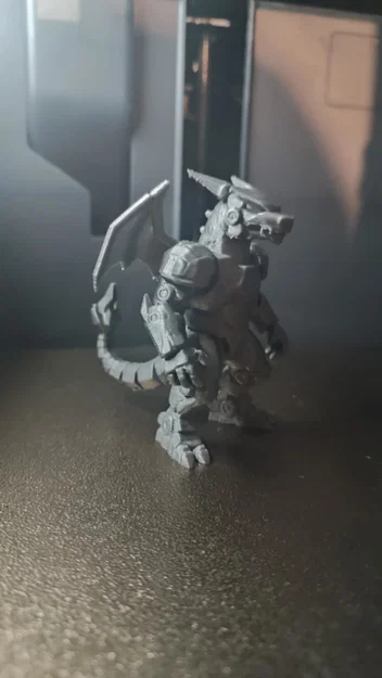 Mô hình 3D Mecha Charizard phong cách Robot cực chất - Image 3