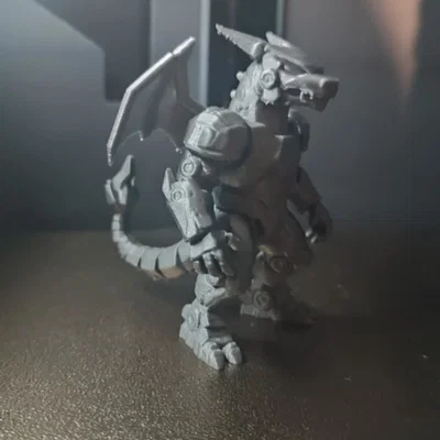Mô hình 3D Mecha Charizard phong cách Robot cực chất