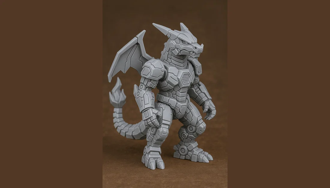 Mô hình 3D Mecha Charizard phong cách Robot cực chất - Image 5