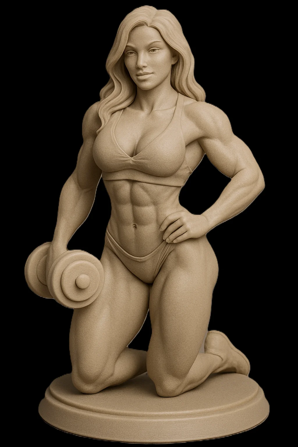 Mô hình tượng 3D nữ vận động viên thể hình (Bodybuilder) 10… 1