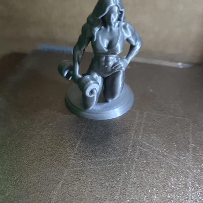 Mô hình tượng 3D nữ vận động viên thể hình (Bodybuilder) 10cm