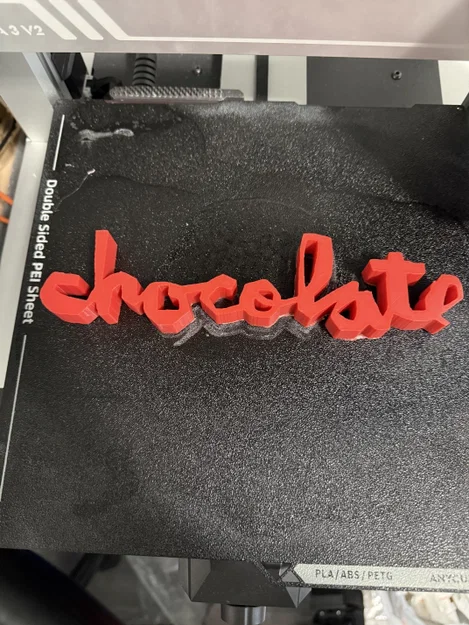 Mô hình trang trí Logo Chocolate Skateboards in 3D cực chất - Image 1