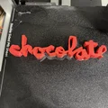 Mô hình trang trí Logo Chocolate Skateboards in 3D cực chất - Thumbnail 1