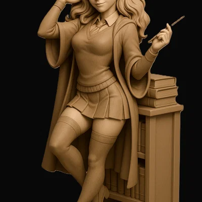 Mô hình 3D Hermione Granger 11cm trang trí cực chất