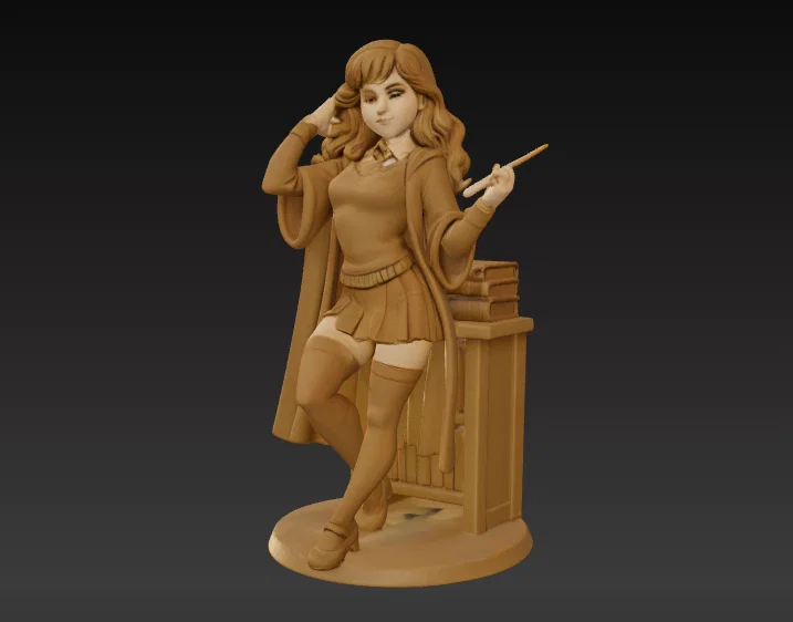 Mô hình 3D Hermione Granger 11cm trang trí cực chất - Image 4