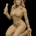Mô hình nữ lính cứu hỏa Sexy Firefighter 10cm để bàn độc đáo - Thumbnail 1
