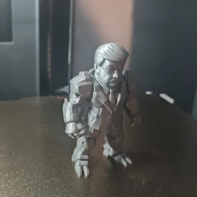 Mô hình Mecha Donald Trump - Tượng Robot Mini độc đáo