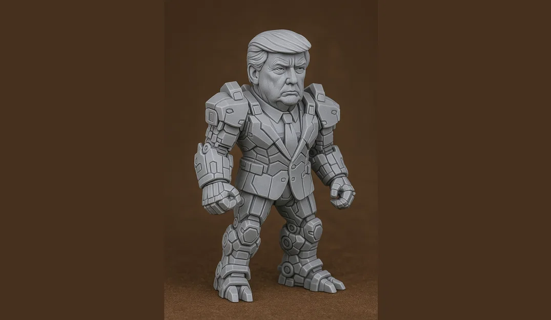 Mô hình Mecha Donald Trump - Tượng Robot Mini độc đáo - Image 4