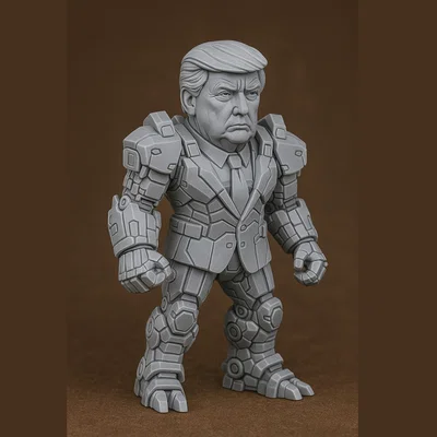 Mô hình Mecha Donald Trump - Tượng Robot Mini độc đáo
