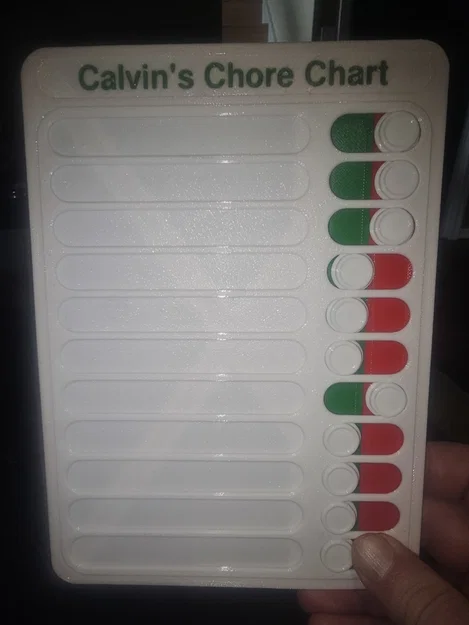 Bảng Theo Dõi Công Việc (Chore Chart) - Image 1