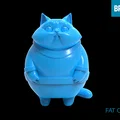 Mô hình chú mèo béo Fat Cat đáng yêu trang trí bàn làm việc - Thumbnail 1