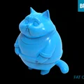 Mô hình chú mèo béo Fat Cat đáng yêu trang trí bàn làm việc - Thumbnail 2