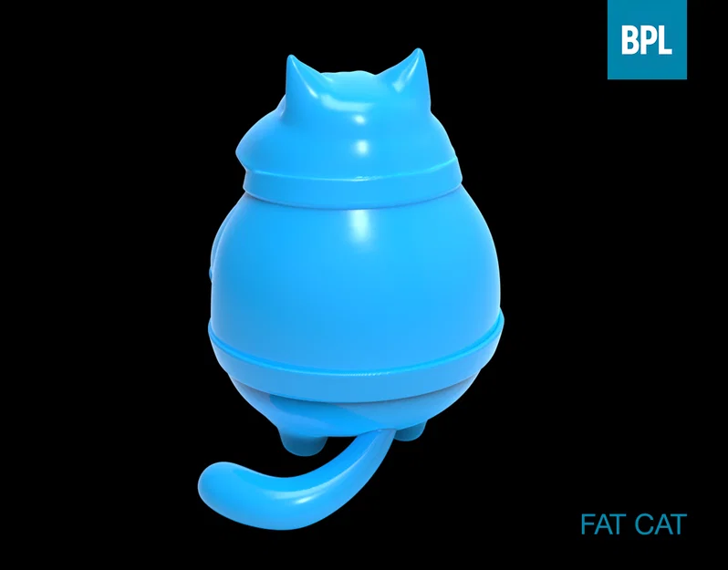 Mô hình chú mèo béo Fat Cat đáng yêu trang trí bàn làm việc - Image 3