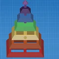 Mô hình tháp Chakra 3D - Vật phẩm trang trí bàn làm việc nghệ thuật - Thumbnail 3