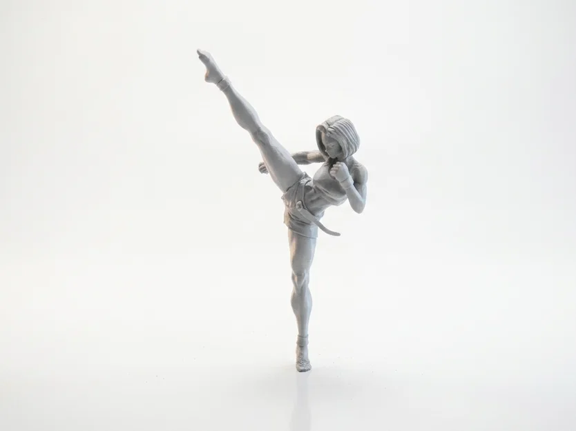 Mô hình 3D vũ công Ballet đá chân cao (High Kick) có thể in ấn - Image 1