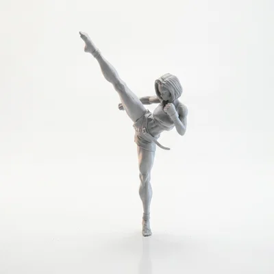 Mô hình 3D vũ công Ballet đá chân cao (High Kick) có thể in ấn