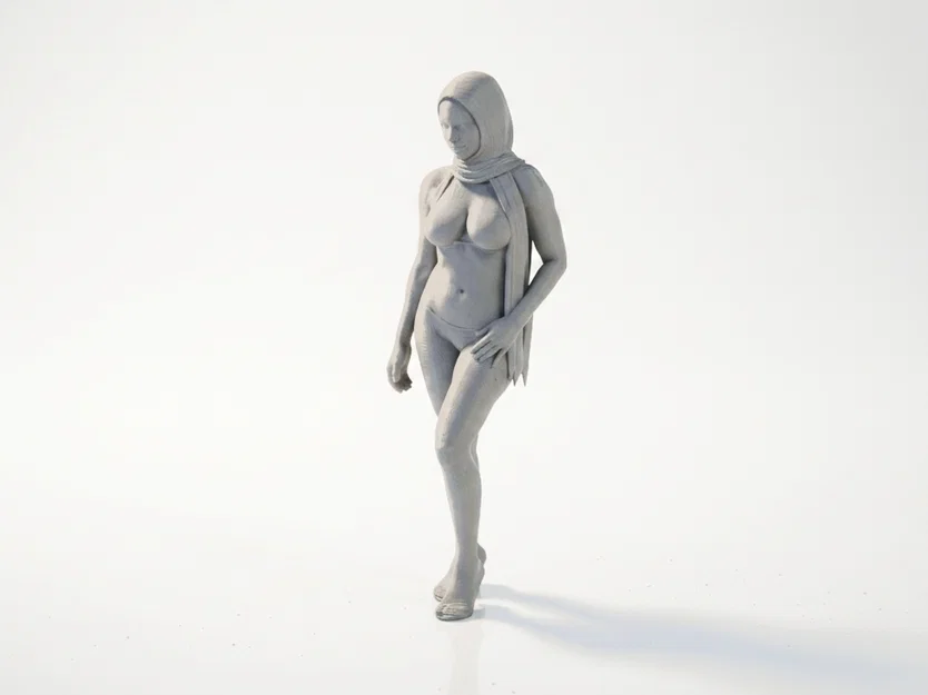 Mô Hình Tượng Nữ Hijab Bikini In 3D Độc Đáo - Image 1
