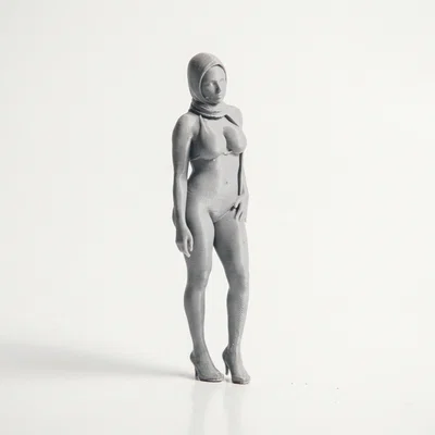Mô Hình Tượng Nữ Hijab Bikini In 3D Độc Đáo