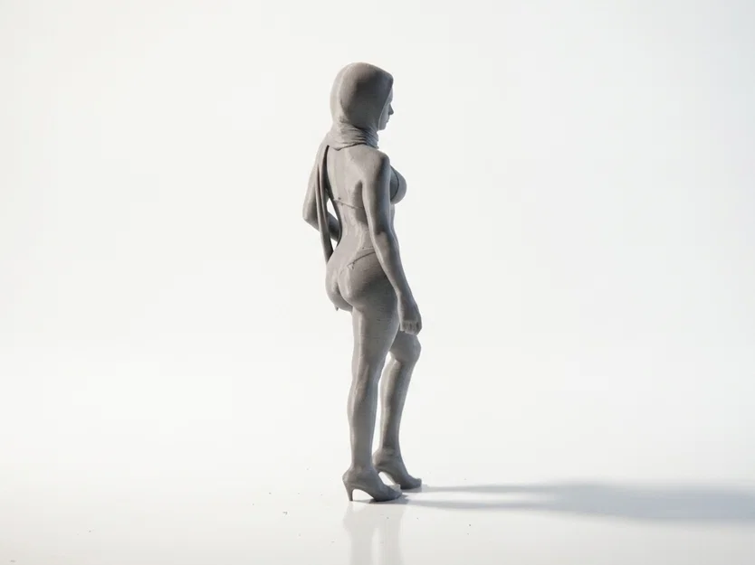 Mô Hình Tượng Nữ Hijab Bikini In 3D Độc Đáo - Image 3