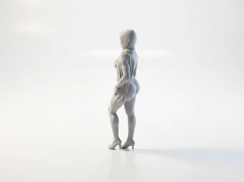 Mô Hình Tượng Nữ Hijab Bikini In 3D Độc Đáo - Image 4