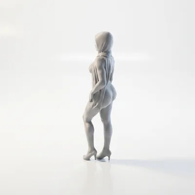 Mô Hình Tượng Nữ Hijab Bikini In 3D Độc Đáo