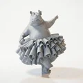 Mô hình Hà Mã Vũ Công Ba Lê - Mẫu in 3D nghệ thuật - Thumbnail 2