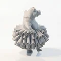 Mô hình Hà Mã Vũ Công Ba Lê - Mẫu in 3D nghệ thuật - Thumbnail 3