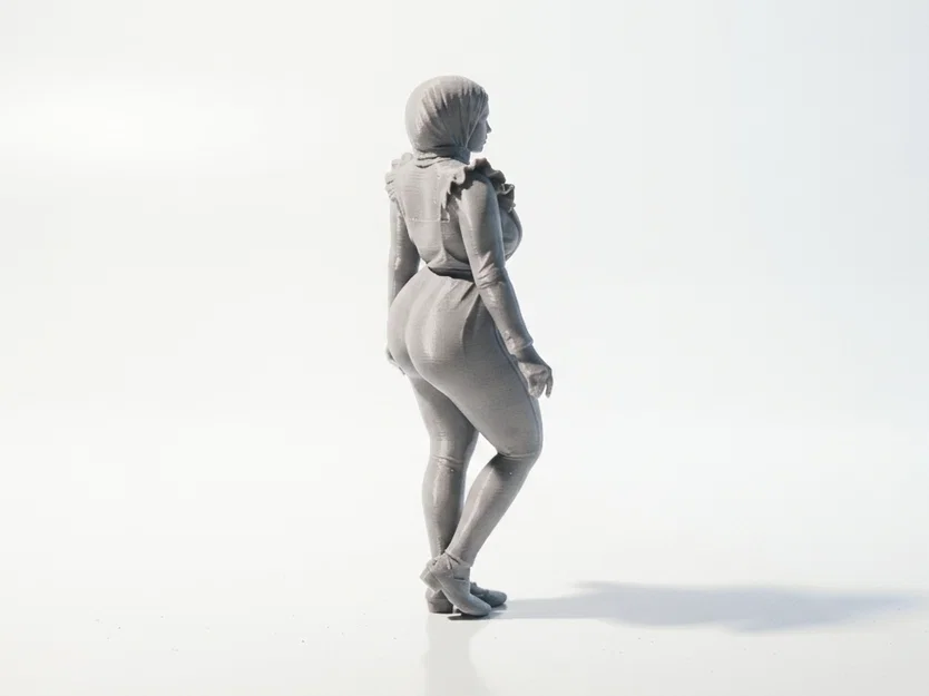 Mô Hình Figurine Nữ Nhân Vật Hijab In 3D Độc Đáo - Image 3