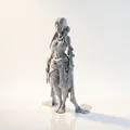 Mô hình tượng cô gái Ấn Độ - Nhân vật nữ in 3D nghệ thuật - Thumbnail 1