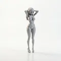 Mô hình 3D Figurine nữ với tư thế vén tóc duyên dáng - Thumbnail 2