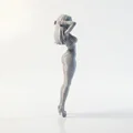 Mô hình 3D Figurine nữ với tư thế vén tóc duyên dáng - Thumbnail 3