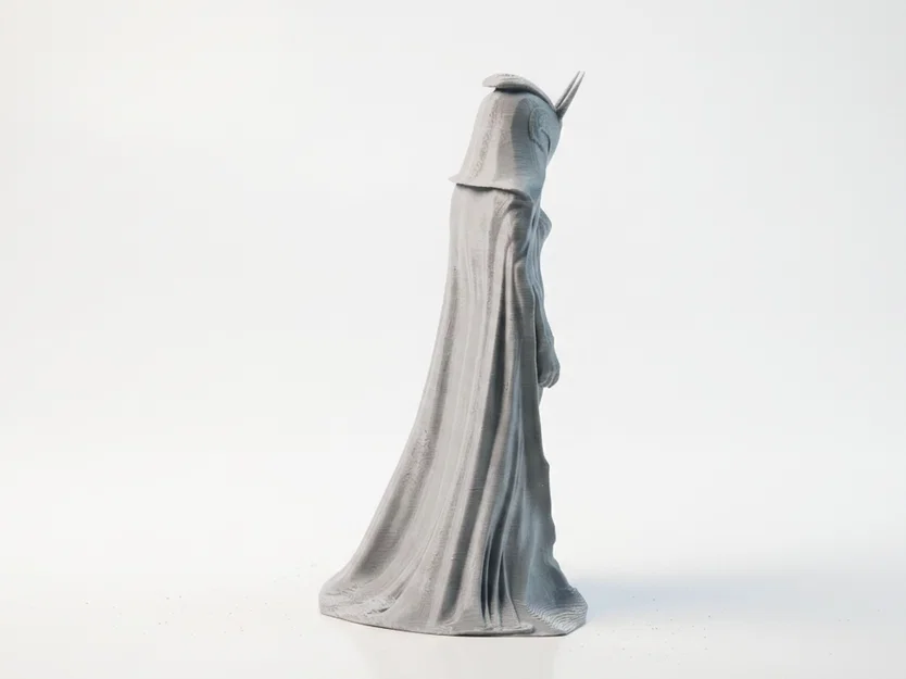 Mô hình Figurine 3D Nữ Nhân Đeo Mặt Nạ Sừng Fantasy - Image 3