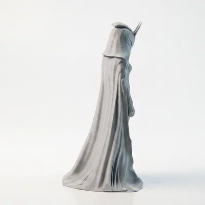Mô hình Figurine 3D Nữ Nhân Đeo Mặt Nạ Sừng Fantasy