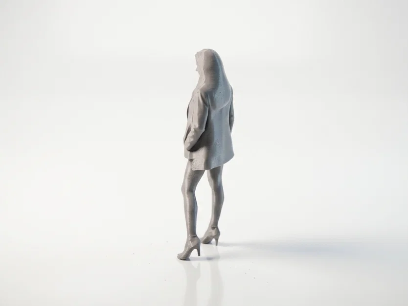 Mô hình tượng nữ mặc áo khoác (Jacket Lady) – File in 3D - Image 4