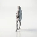 Mô hình tượng nữ mặc áo khoác (Jacket Lady) – File in 3D - Thumbnail 4
