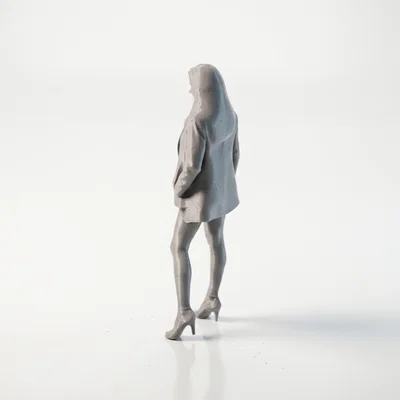 Mô hình tượng nữ mặc áo khoác (Jacket Lady) – File in 3D