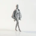 Mô hình 3D tượng nữ mặc áo khoác sành điệu - Jacket Lady - Thumbnail 2
