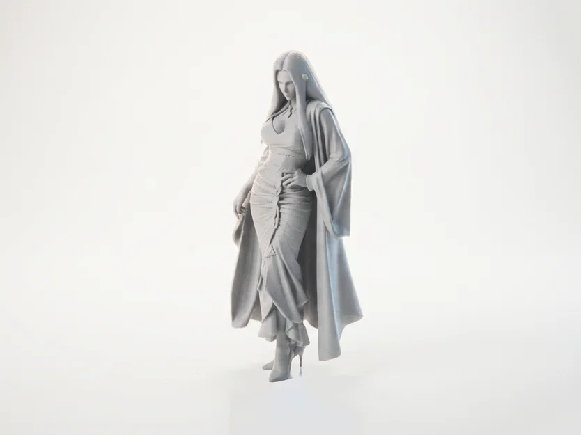 Mô hình 3D tượng nữ thần đội mũ trùm đầu sang trọng - Image 1