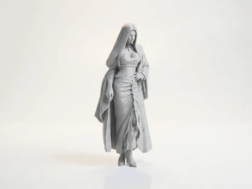 Mô hình 3D tượng nữ thần đội mũ trùm đầu sang trọng - Image 2