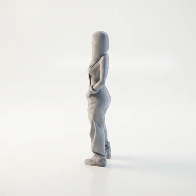 Tượng Nữ Mặc Jeans Phong Cách Hiện Đại - Mô Hình In 3D