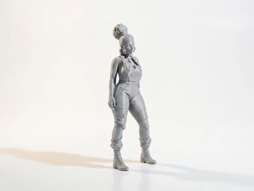 Mô hình 3D tượng nữ Jumpsuit Babe - File STL in 3D - Image 2