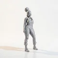 Mô hình 3D tượng nữ Jumpsuit Babe - File STL in 3D - Thumbnail 2