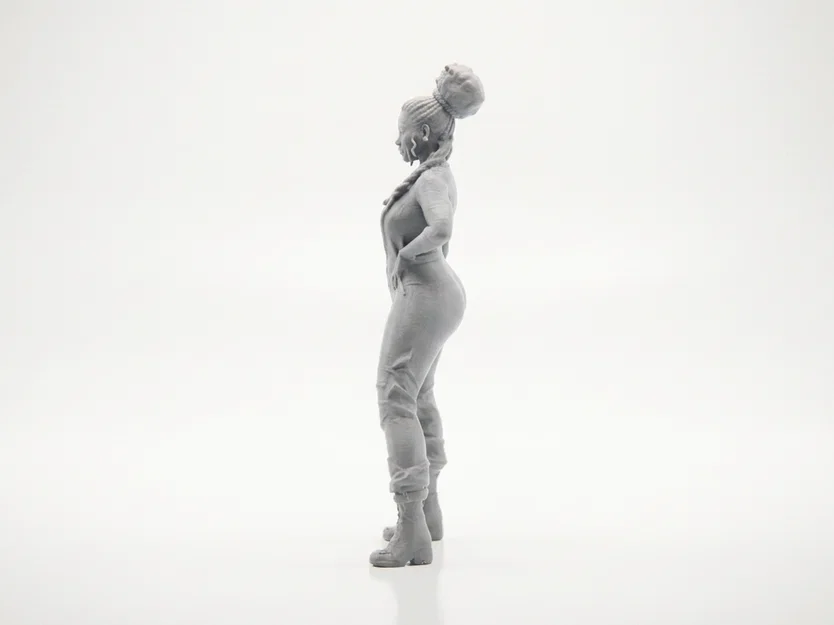 Mô hình 3D tượng nữ Jumpsuit Babe - File STL in 3D - Image 4