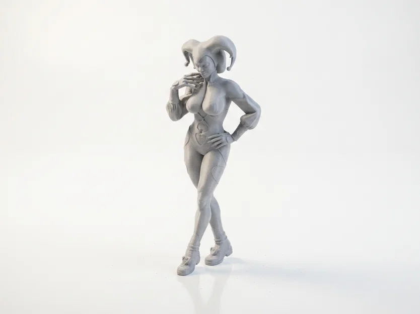 Mô Hình Nhân Vật Nữ Jester Figurine - Tệp In 3D Sắc Nét - Image 1