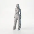 Mô hình tượng nữ mặc Jumpsuit (Jumpsuit Lady Figurine) in 3D - Thumbnail 1
