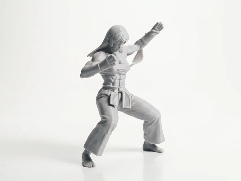 Mô hình 3D Võ Sĩ Karate Nữ - Tượng Võ Thuật Sắc Nét - Image 2