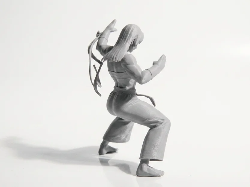 Mô hình 3D Võ Sĩ Karate Nữ - Tượng Võ Thuật Sắc Nét - Image 3