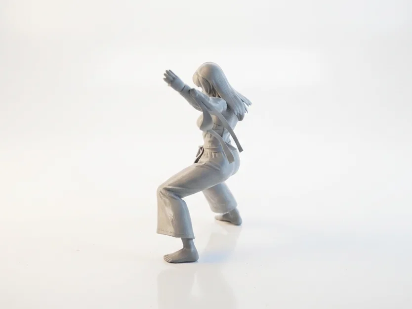 Mô hình 3D Võ Sĩ Karate Nữ - Tượng Võ Thuật Sắc Nét - Image 4